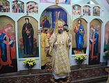 В престольный праздник Преосвященнейший епископ Симон совершил Божественную литургию в храме святого праведного Иоанна Кронштадтского г. Шахты