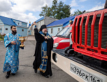Епископ Шахтинский и Миллеровский Симон освятил пожарно-спасательную технику в день празднования иконы Божией Матери «Неопалимая Купина»