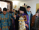 В престольный день Преосвященнейший епископ Симон совершил Божественную литургию в храме Державной иконы Божией Матери города Донецка