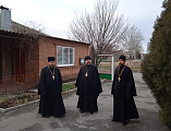 Преосвященнейший епископ Симон с рабочим визитом посетил храм святителя Тихона Задонского станицы Кривянской