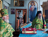 Соборным богослужением в шахтинском храме Вознесения Господня отметили праздник в честь преподобного Сергия Радонежского