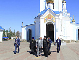 В Шахтинском епархиальном управлении состоялась встреча Губернатора Ростовской области В.Ю. Голубева и епископа Шахтинского и Миллеровского Симона