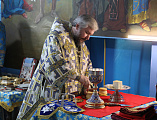 В день престольного праздника Преосвященнейший епископ Симон совершил Божественную литургию в храме в честь Казанской иконы Божией Матери г. Гуково