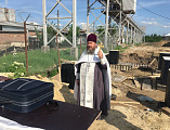 Протоиерей Сергий Явиц совершил освящение места под строительство элеватора завода «Амилко» в г. Миллерово