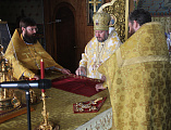 Епископ Шахтинский и Миллеровский Симон совершил Божественную литургию в кафедральном соборе Шахтинской епархии