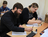 Курсы каллиграфии для педагогов воскресной школы проходят при Покровском кафедральном соборе города Шахты