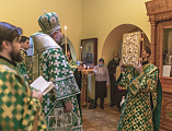 Накануне дня памяти блаженной Ксении Петербургской Преосвященнейший епископ Симон совершил всенощное бдение