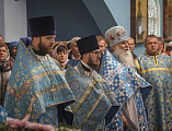 В престольный день Преосвященнейший епископ Симон совершил Божественную литургию в храме Казанской иконы Божией Матери города Гуково