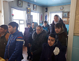 В храме Покрова Пресвятой Богородицы станицы Каргинской состоялась встреча иерея Александра Левчика с учениками 4-го класса Каргинской средней казачьей школы