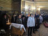 Преосвященнейший епископ Симон совершил воскресную Божественную литургию и иерейскую хиротонию в храме Екатерининского архиерейского подворья г. Красный Сулин