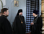 Во вторник первой седмицы Великого поста епископ Шахтинский и Миллеровский Симон совершил великое повечерие с чтением покаянного канона преподобного Андрея Критского в Донецком Успенском архиерейском подворье
