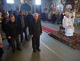 В Лазареву субботу епископ Шахтинский и Миллеровский Симон совершил Божественную литургию в храме Покрова Пресвятой Богородицы г. Шахты