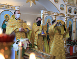 По случаю годовщины великого освящения домового храма в честь апостола и евангелиста Иоанна Богослова при ИСОиП (филиал) ДГТУ г. Шахты совершено соборное богослужение
