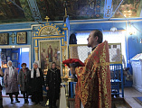 Преосвященнейший епископ Симон совершил Божественную литургию в храме Покрова Пресвятой Богородицы г. Новошахтинска