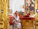 Преосвященнейший Симон совершил Божественную литургию и хиротонию во пресвитеры в храме великомученика Георгия Победоносца хутора Лихой