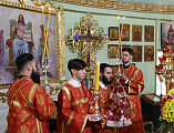 В день памяти святителя Николая Чудотворца епископ Симон совершил Литургию в Никольском храме хутора Гуково