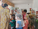 В воскресной школе села Первомайское прошло занятие, посвящённое Крещению Руси
