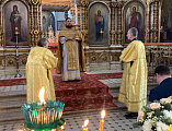 В день памяти святителя Митрофана Воронежского храм Успения Пресвятой Богородицы станицы Гундоровской отметил второй престольный праздник