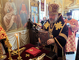 В престольный день епископ Симон совершил Божественную литургию в храме святых мучениц Веры, Надежды, Любови и матери их Софии в станице Багаевской
