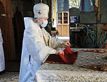 В праздник Вознесения Господня Преосвященнейший епископ Симон совершил Божественную литургию в Покровском кафедральном соборе г. Шахты