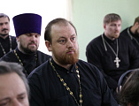 Очередную лекцию курсов повышения квалификации духовенства провел член дисциплинарно-аттестационной комиссии Шахтинской епархии протоиерей Александр Минин