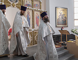Преображение Господне – один из двенадцати главных праздников православных христиан архиерейским богослужением отметили в Покровском кафедральном соборе города Шахты