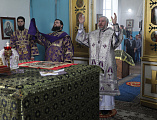 В Неделю преподобной Марии Египетской Преосвященнейший епископ Симон совершил Божественную литургию в храме святителя Николая хутора Богданов