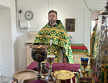 В праздник Входа Господня в Иерусалим епископ Симон совершил богослужение в храме иконы Пресвятой Богородицы «Всех скорбящих радость» города Красный Сулин