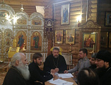 На Екатериненском Архиерейском подворье состоялось собрание духовенства Сулинского округа