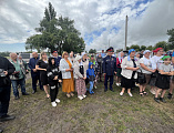 Преосвященнейший епископ Симон совершил чин освящения крестов, куполов и звонницы для храма святителя Николая в хуторе Пичугин