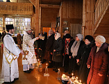 В Крещенский сочельник епископ Шахтинский и Миллеровский Симон совершил богослужение в храме святителя Николая г. Новошахтинска