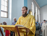 В день памяти святых Петра и Февронии Преосвященнейший епископ Симон совершил Божественную литургию в Покровском кафедральном соборе