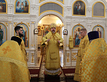Преосвященнейший епископ Симон с архипастырским визитом посетил приход великомученицы Варвары города Гуково
