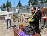 Протоиерей Василий Хадыкин благословил строительные работы по реконструкции сельского дома культуры села Киселево