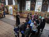 Ученики школы № 2 города Миллерово побывали в Свято-Андреевском храме в праздник Покрова Пресвятой Богородицы