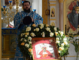 В престольный праздник Преосвященнейший епископ Симон возглавил Божественную литургию в храме Державной иконы Божией Матери города Донецка