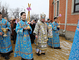 В престольный день Преосвященнейший епископ Симон совершил Божественную литургию в храме Державной иконы Божией Матери города Донецка