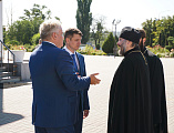 Встреча епископа Шахтинского и Миллеровского Симона с депутатом Государственной Думы Максимом Ивановичем Щаблыкиним и Главой Администрации города Шахты Андреем Владимировичем Ковалевым