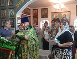 В день памяти преподобного Серафима Саровского храм в поселке Отрадный Багаевского района отметил престольный праздник