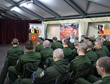 Воинскую часть 15272 ОБМО 150-й мотострелковой дивизии с пастырским визитом посетил иеромонах Николай (Наметышев)