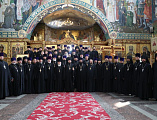 В честь 7-летия образования Шахтинской епархии духовенство Донецкого и Тарасовского округов сослужили Правящему архиерею в кафедральном соборе