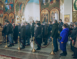 В праздник Крещения Господня Преосвященнейший епископ Симон совершил Литургию, чин Великого освящения воды и диаконскую хиротонию в Покровском кафедральном соборе г. Шахты