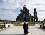 Иеромонах Николай (Наметышев) посетил Патриарший собор в честь Воскресения Христова