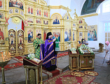 В восьмую годовщину архиерейской хиротонии Преосвященнейший епископ Симон совершил Божественную литургию в храме Успения Пресвятой Богородицы станицы Калитвенской