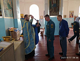 В день особого почитания иконы Пресвятой Богородицы  храме Неопалимая купина сотрудники МЧС Чертковского района посетили храм Покрова Пресвятой Богородицы с. Шептуховка