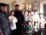 Рождественские подарки получили дети из многодетных, малоимущих семей и семей с детьми инвалидами ст. Вешенской