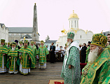 В день памяти преподобного Сергия Радонежского Преосвященнейший епископ Симон сослужил Предстоятелю Русской Церкви в Троице-Сергиевой Лавре