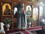 В хаме Владимирской иконы Божией Матери хутора Можаевка было совершено празднование престольного торжества