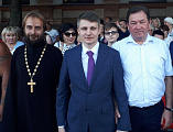 В торжествах, посвященных Дню города и Дню шахтера принял участие благочинный приходов Александровск-Грушевского округа протоиерей Сергий Яценко
