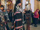 В понедельник первой седмицы Великого поста епископ Шахтинский и Миллеровский Симон совершил великое повечерие с чтением Великого канона преподобного Андрея Критского в Покровском соборе города Шахты